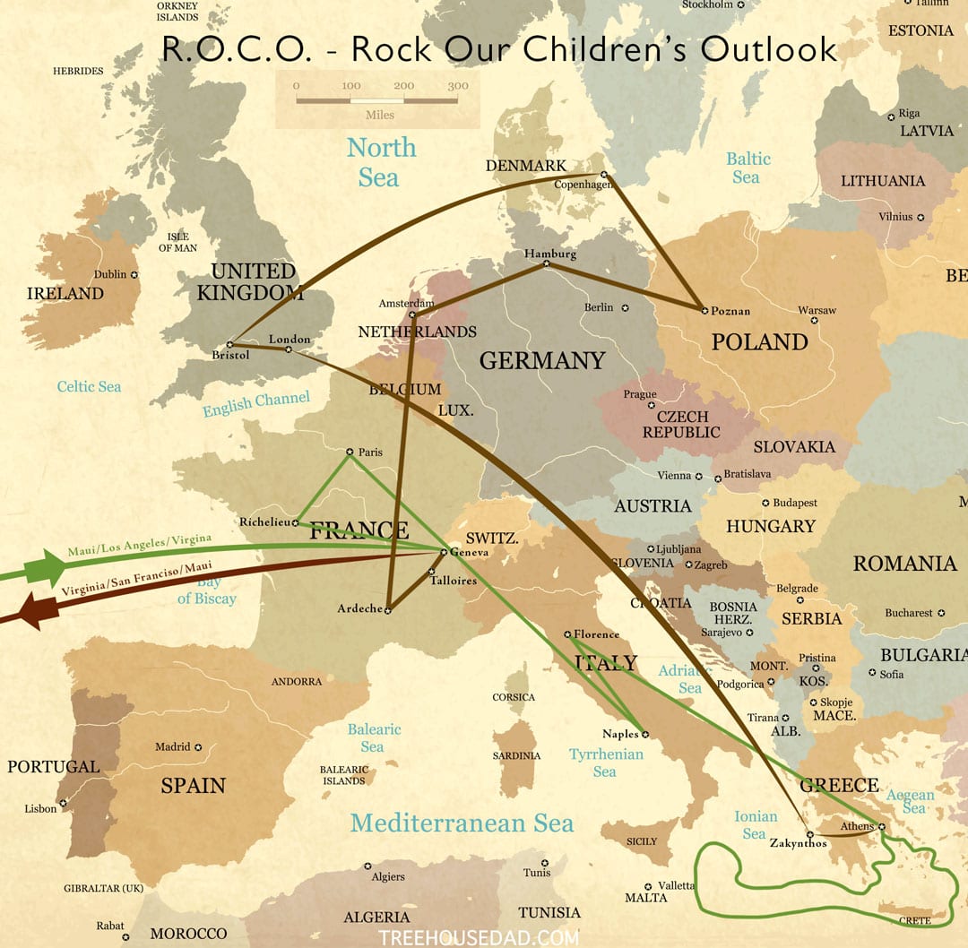 ROCO Europe map