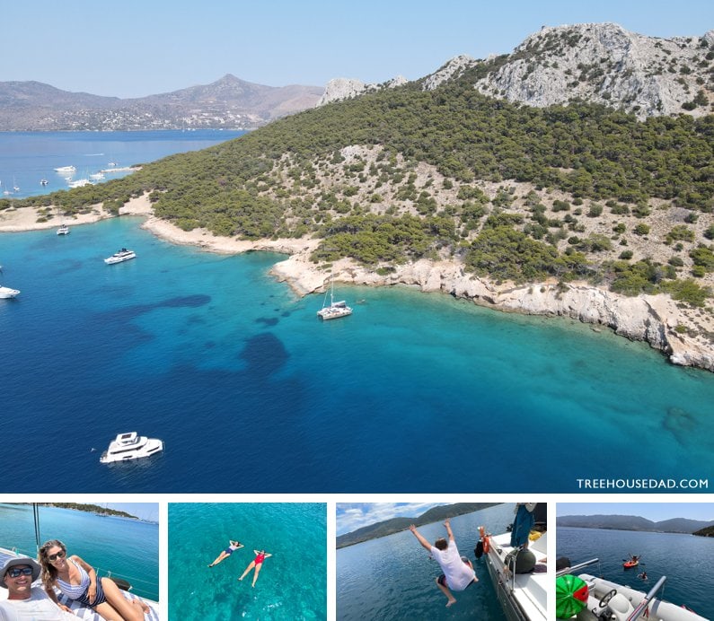 catamaran through Greece
