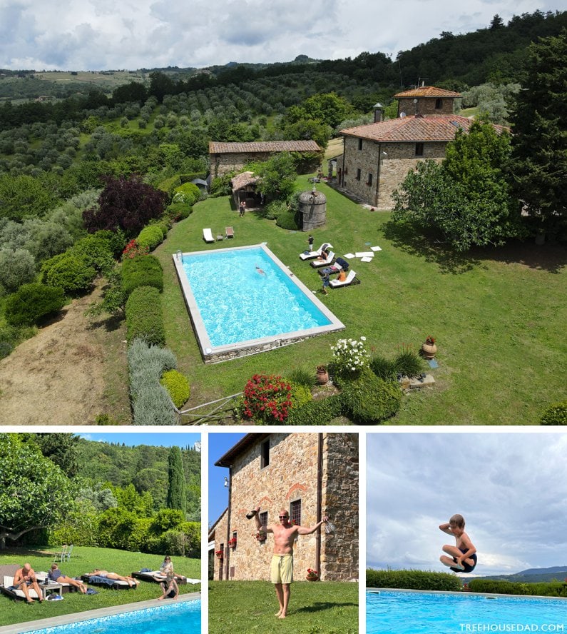 swimming in Fiesole Italy