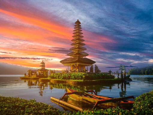 Bali Temples Sunset