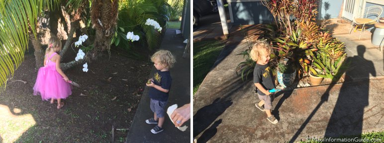 kids on a treasure hunt