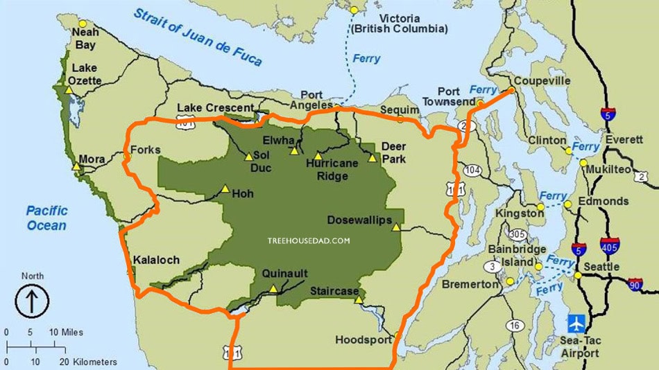 Olympic Peninsula Map