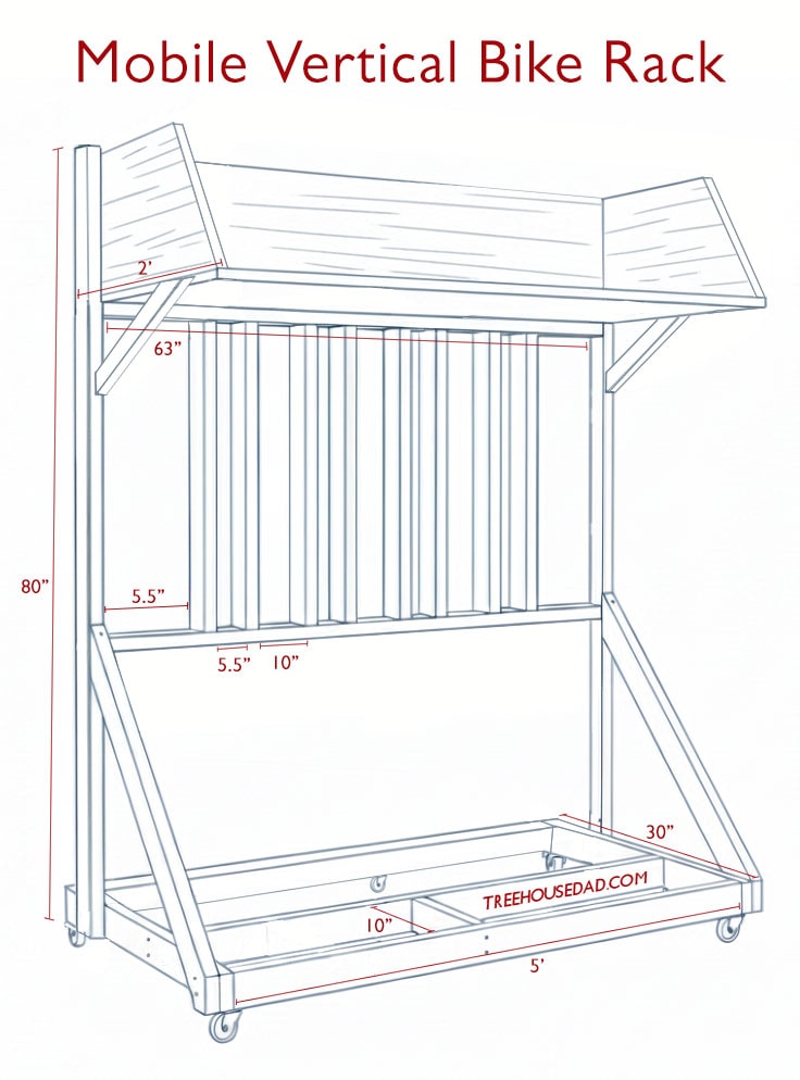 Bike rack blue prints