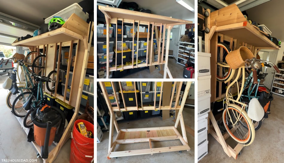 standing bike rack build