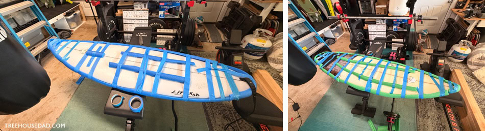 surfboard packing