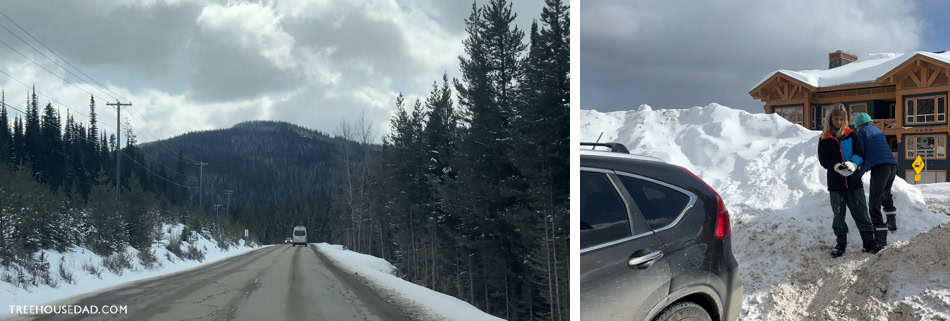 Driving to Big White