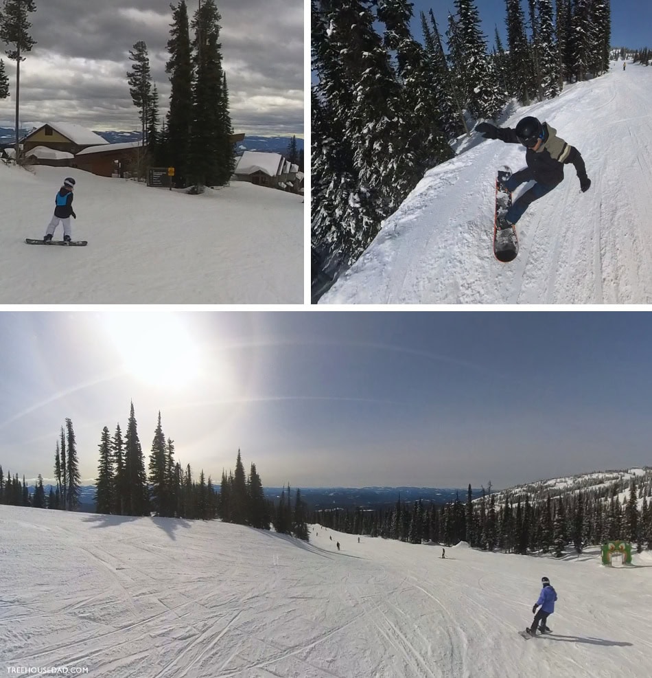 snowboarding Big White