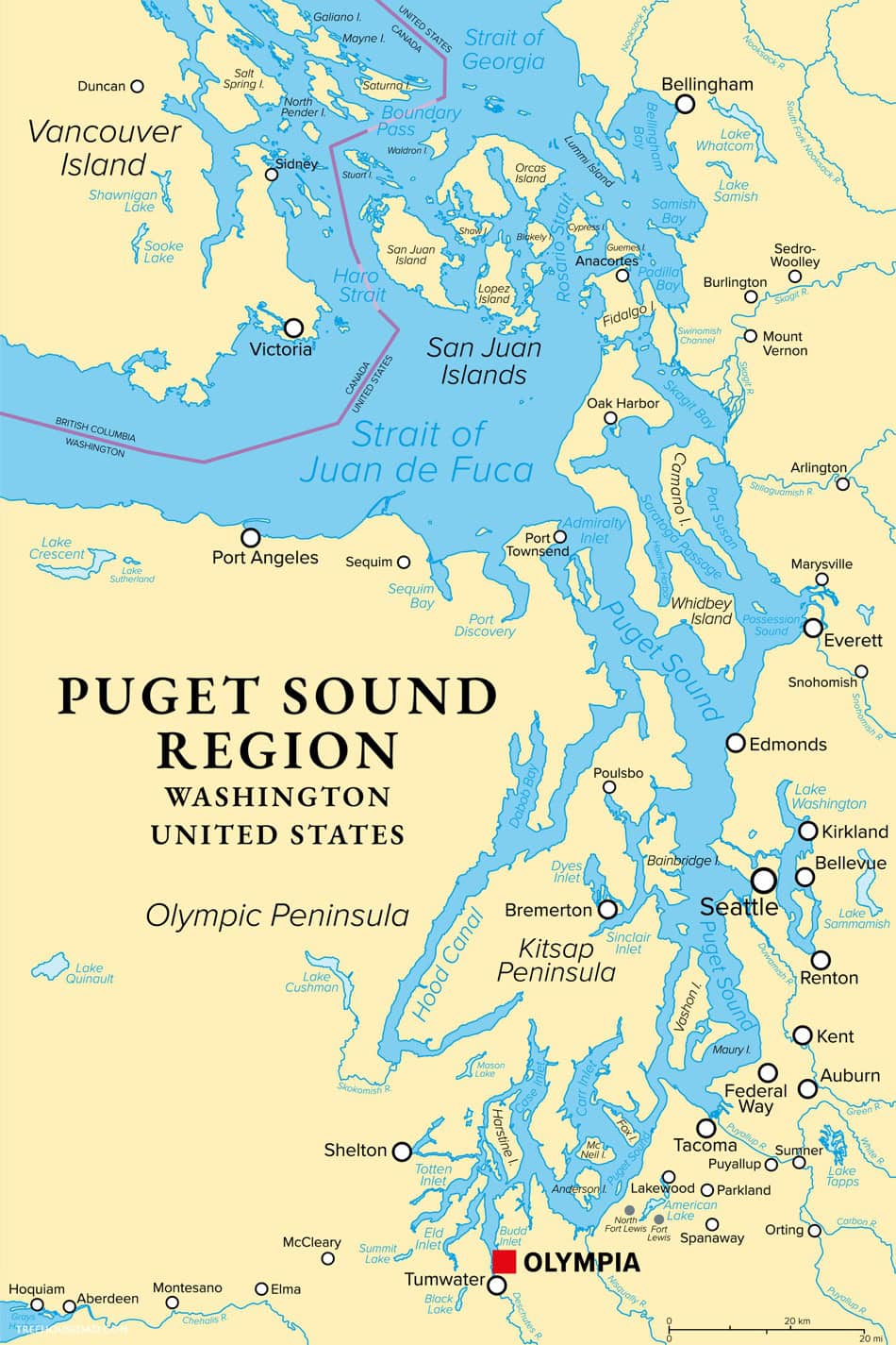 Pacific Northwest Map